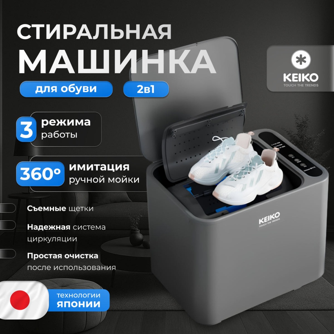 Стиральная машина KEIKO StepWash 2 кг серый